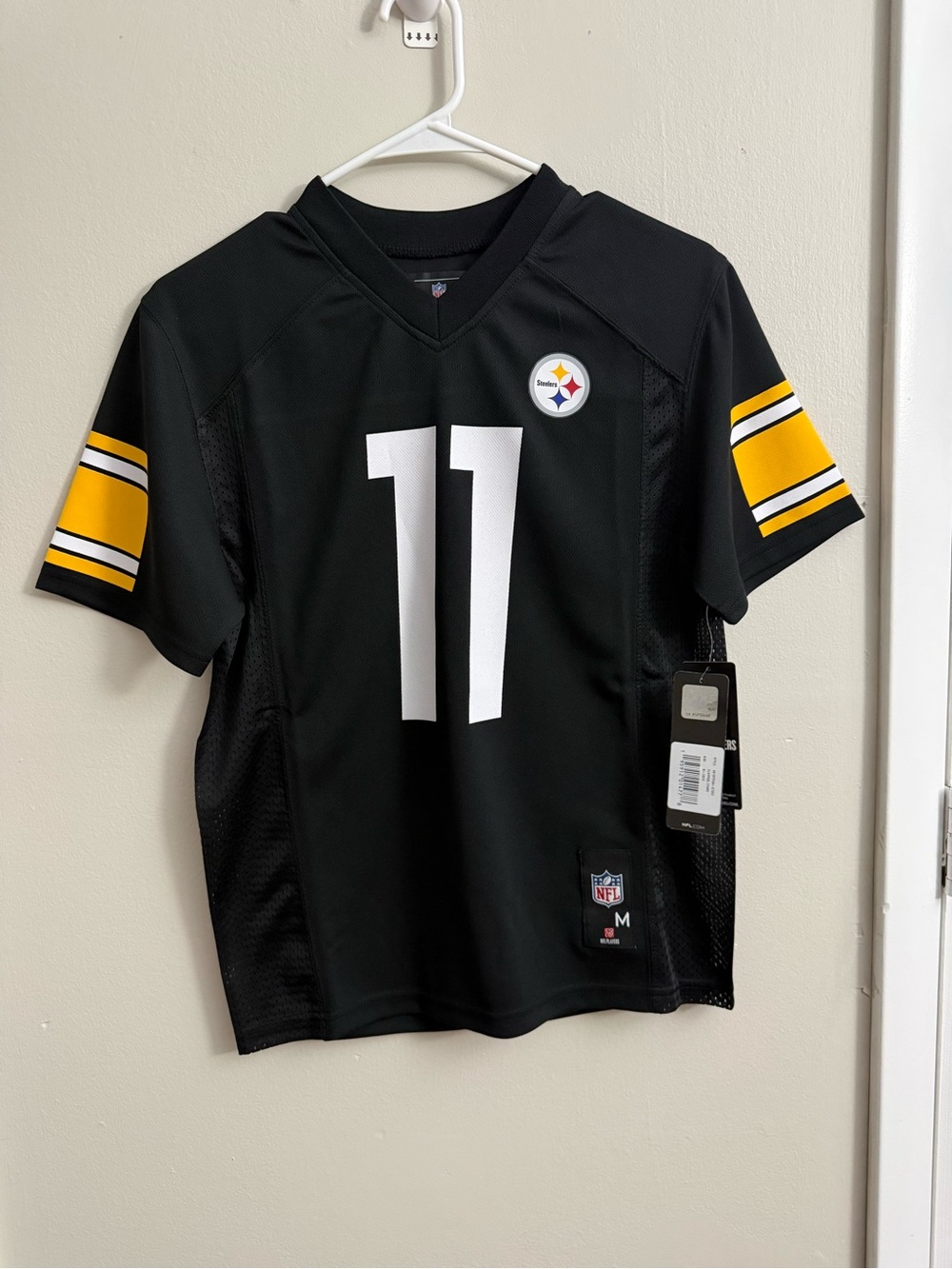NFL Black Football Jersey with NFL Shield Patch